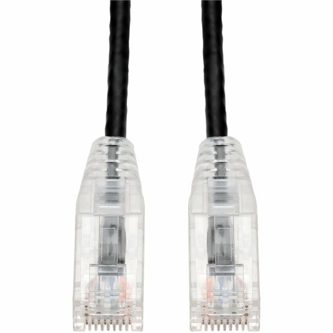 AddOn 7ft RJ-45 (Male) to RJ-45 (Male) Straight Black Cat6 UTP Slim PVC Copper Patch Cable - Image 2
