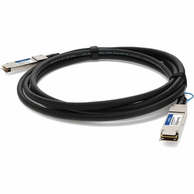 Brocade (Formerly) Compatible TAA Compliant 100GBase-CU QSFP28 to QSFP28 Direct Attach Cable (Passive Twinax, 1m) - Image 2