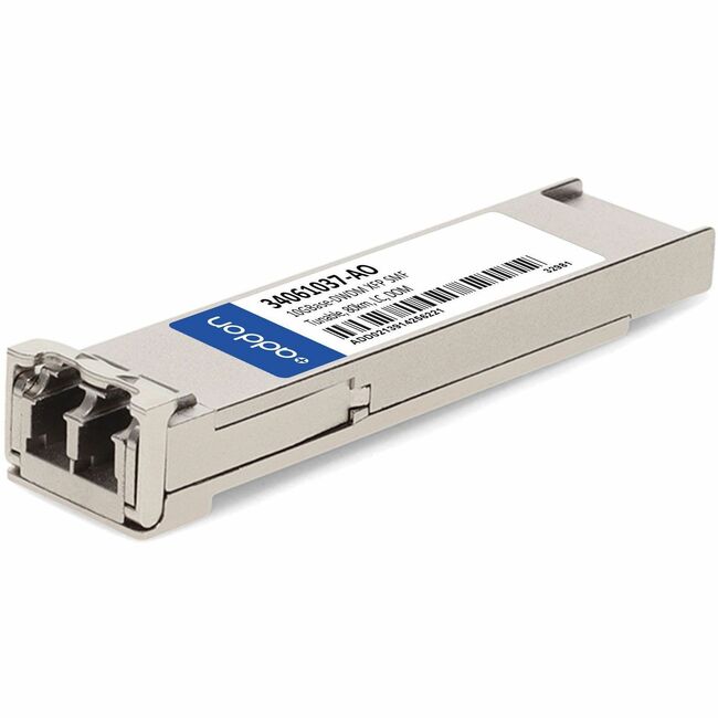 AddOn Huawei 34061037 Compatible TAA Compliant 10GBase-DWDM XFP Transceiver (SMF, Tunable, 80km, LC, DOM) - Image 2