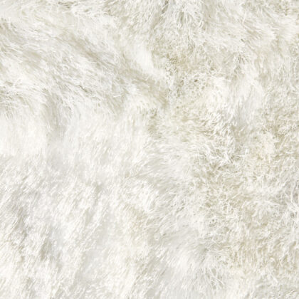 2' X 3' White Shag Tufted Handmade Area Rug
