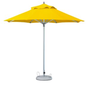 13' Yellow Polyester Round Market Patio Umbrella