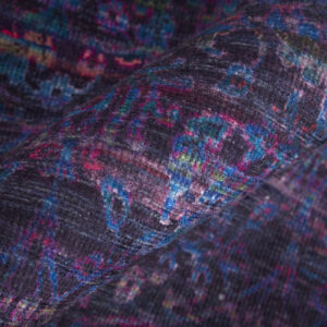 10' X 14' Blue And Purple Striped Power Loom Area Rug