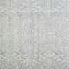 5' X 8' Ivory Blue And Gray Geometric Hand Knotted Area Rug