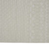 5' X 8' Ivory And Tan Wool Geometric Hand Woven Area Rug With Fringe