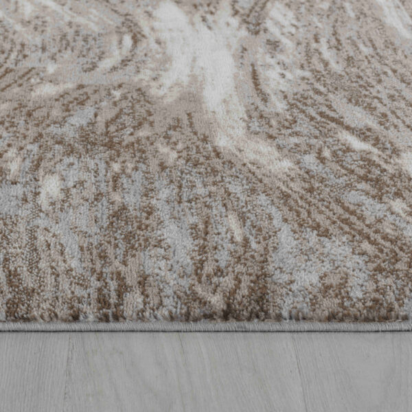 7' X 10' Brown Abstract Area Rug