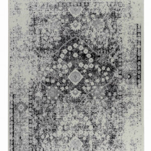 4' X 6' Black Oriental Area Rug