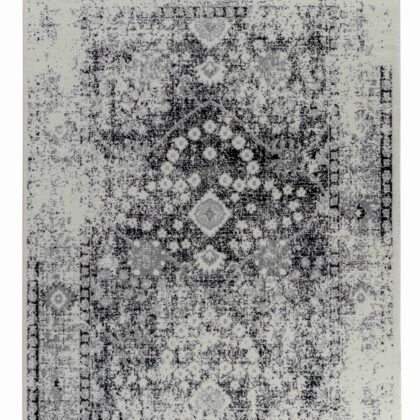 4' X 6' Black Oriental Area Rug