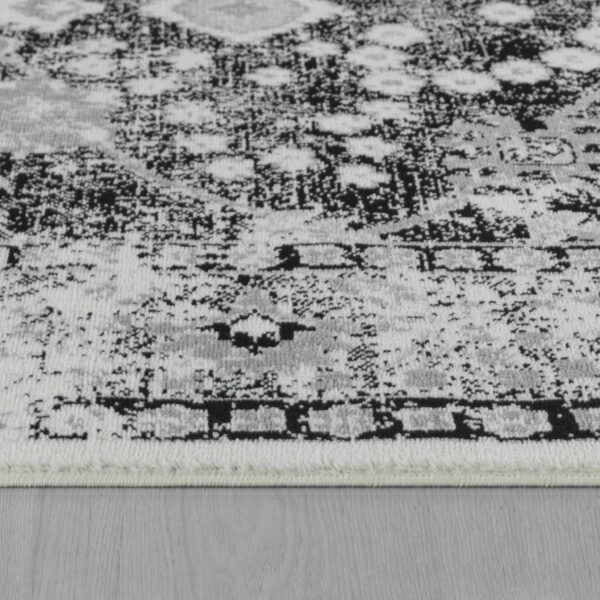 4' X 6' Black Oriental Area Rug