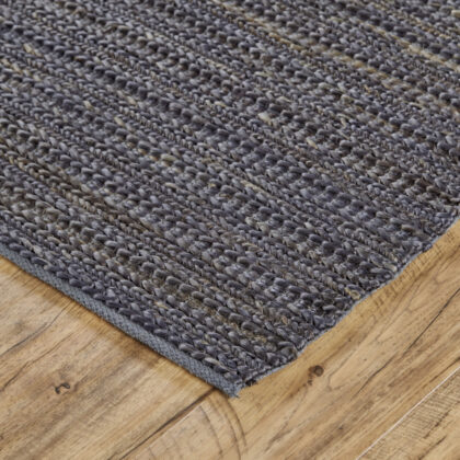 10' X 13' Brown Blue And Taupe Hand Woven Area Rug