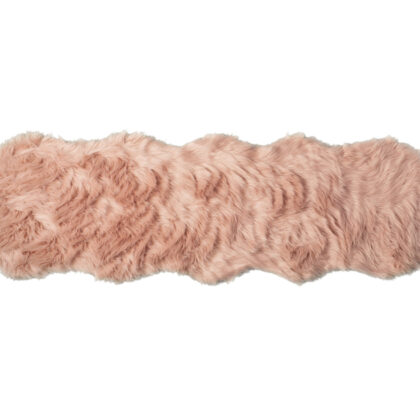 6' X 6' Grey Round Faux Fur Washable Non Skid Area Rug