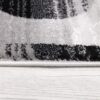 10' Gray Abstract Power Loom Runner Rug