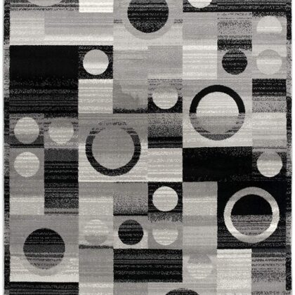 13' Runner Gray Abstract Dhurrie Runner Rug