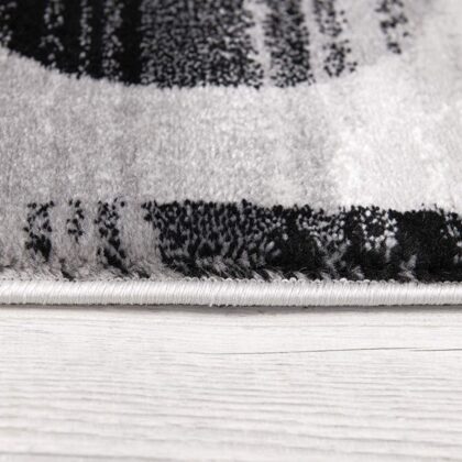 13' Runner Gray Abstract Dhurrie Runner Rug