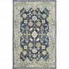 10'X13' Navy And Blue Bohemian Rug