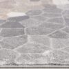 4’ x 6’ Beige Cobblestone Pattern Area Rug