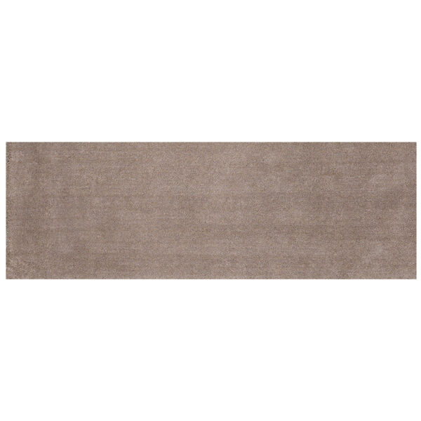 8' Beige Plain Runner Rug
