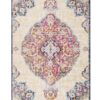 8' Cream Oriental Dhurrie Runner Rug