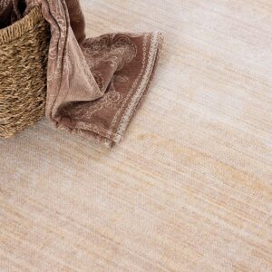 2’ x 15’ Beige Faded Sunset Runner Rug