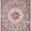 8' X 10' Pink And Gray Power Loom Area Rug