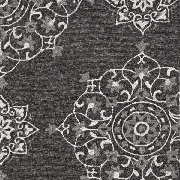 2' X 3' Charcoal Polypropylene Accent Rug