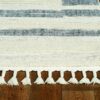 144 X 180 Ivory  Grey Polyester Rug