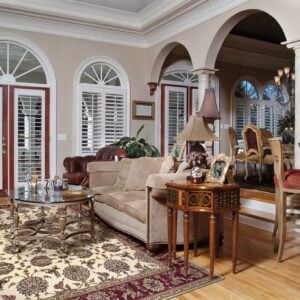 8' Red And Ivory Floral Medallion Runner Rug