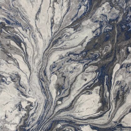 3' X 5' Grey Abstract Watercolors Area Rug