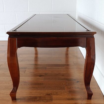 23" Dark Brown Glass Standard Display Stand