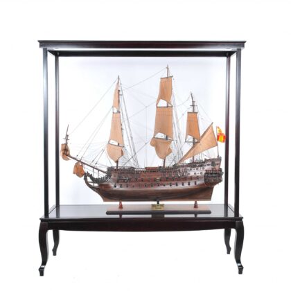 23" Dark Brown Glass Standard Display Stand