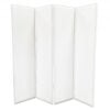1 X 84 X 84 White Faux Leather  Screen