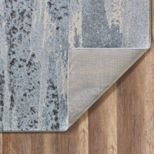 10’ x 13’ Blue Gray Abstract Mist Modern Area Rug
