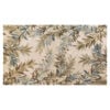 6' Ivory Hand Tufted Tropical Plant Round Indoor Area Rug