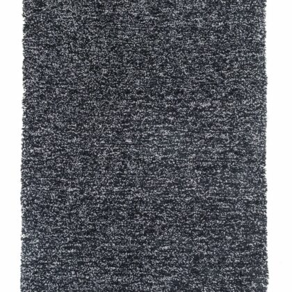 5'X7' Black Heather Indoor Shag Rug