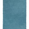 5' X 7' Highlighter Blue Plain Indoor Area Rug