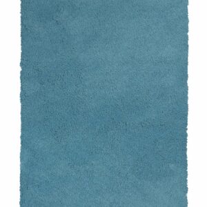 5' X 7' Highlighter Blue Plain Indoor Area Rug