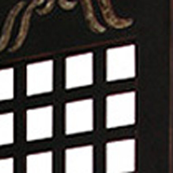 1" X 84" X 84" Brown Wood Omega  Screen