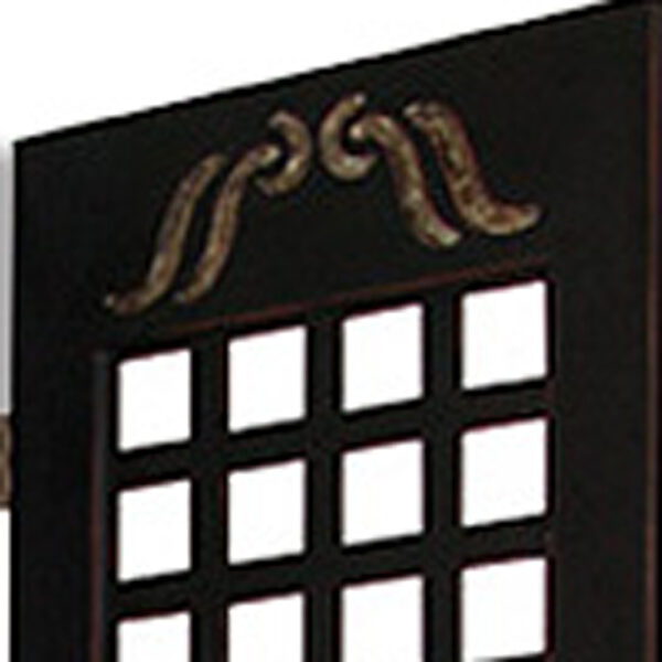 1" X 84" X 84" Brown Wood Omega  Screen