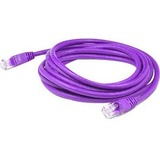 AddOn 12ft RJ-45 (Male) to RJ-45 (Male) Purple Cat6 Straight Shielded Twisted Pair PVC Copper Patch Cable