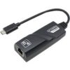AddOn USB 3.1 (C) Male to RJ-45 Female Black Adapter