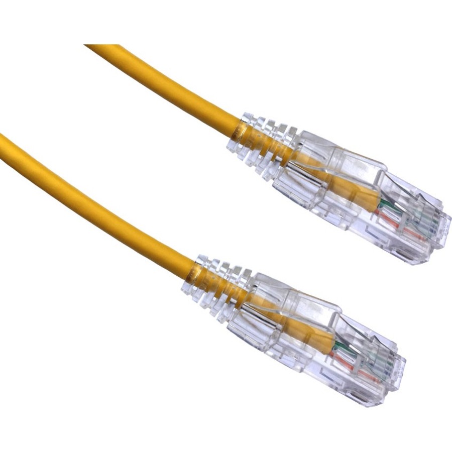 Axiom 8FT CAT6A BENDnFLEX Ultra-Thin Snagless Patch Cable 650mhz (Yellow) - Image 2