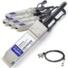 AddOn Huawei 02310MUM-AO Compatible TAA Compliant 40GBase-CU QSFP+ to 4xSFP+ Direct Attach Cable (Passive Twinax, 5m)
