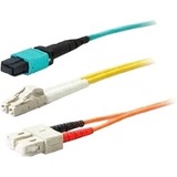 AddOn 2m ASC (Male) to LC (Male) Yellow OS2 Simplex Fiber OFNR (Riser-Rated) Patch Cable