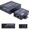 5PK VGA Female to RJ-45 Female Black Extenders Which Provides VGA video extension over Cat5 For Resolution Up to 1920x1200 (WUXGA)