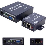5PK VGA Female to RJ-45 Female Black Extenders Which Provides VGA video extension over Cat5 For Resolution Up to 1920x1200 (WUXGA)
