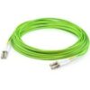 AddOn 8m LC (Male) to LC (Male) Straight Lime Green OM5 Duplex Fiber OFNR (Riser-Rated) Patch Cable