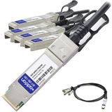 AddOn Intel X4DACBL5 to Cisco SFP-H10GB-CU5M Compatible TAA Compliant 40GBase-CU QSFP+ to 4xSFP+ Direct Attach Cable (Passive Twinax, 5m)