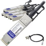 Brocade (Formerly) 40G-QSFP-4SFP-C-0501 Compatible TAA Compliant 40GBase-CU QSFP+ to 4xSFP+ Direct Attach Cable (Active Twinax, 5m)