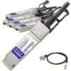 AddOn Cisco QSFP-4SFP25G-CU1M Compatible TAA Compliant 100GBase-CU QSFP28 to 4xSFP28 Direct Attach Cable (Passive Twinax, 1m)