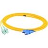 AddOn 10m ASC (Male) to SC (Male) Yellow OS2 Duplex Fiber OFNR (Riser-Rated) Patch Cable