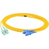 AddOn 10m ASC (Male) to SC (Male) Yellow OS2 Duplex Fiber OFNR (Riser-Rated) Patch Cable